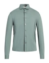 Filippo De Laurentiis Man Shirt Sage Green Size 46 Cotton