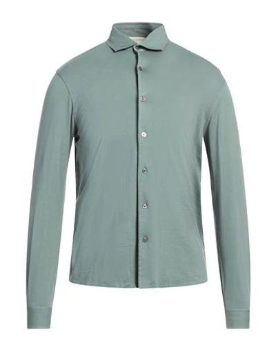 Filippo De Laurentiis Man Shirt Sage Green Size 46 Cotton