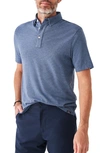 Faherty Movement Stretch Pima Cotton And Modal-blend Jersey Polo Shirt In Blue