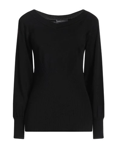 Alberta Ferretti Woman Sweater Black Size 10 Cotton