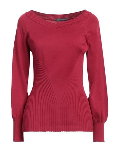 Alberta Ferretti Woman Sweater Magenta Size 10 Cotton