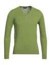 DRUMOHR DRUMOHR MAN SWEATER ACID GREEN SIZE 38 LINEN, POLYESTER