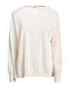 PESERICO PESERICO WOMAN SWEATER IVORY SIZE 6 LINEN, COTTON