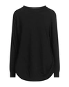 European Culture Woman Sweater Navy Blue Size Xxl Wool, Viscose, Polyamide, Cashmere In Black