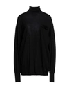 Quira Ribbed-knit Roll Neck Jumper In Black