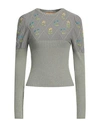 Cormio Woman Sweater Grey Size 4 Cotton, Viscose, Polyamide, Metallic Fiber