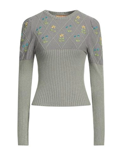 Cormio Woman Sweater Grey Size 2 Cotton, Viscose, Polyamide, Metallic Fiber