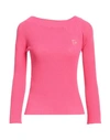 Rochas Woman Sweater Fuchsia Size L Cotton In Pink