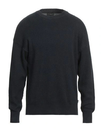 Emporio Armani Man Sweater Midnight Blue Size L Cotton