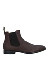 Doucal's Man Ankle Boots Chocolate Brown Size 9 Soft Leather