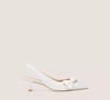 Stuart Weitzman Sofia 50 Slingback Pumps In White