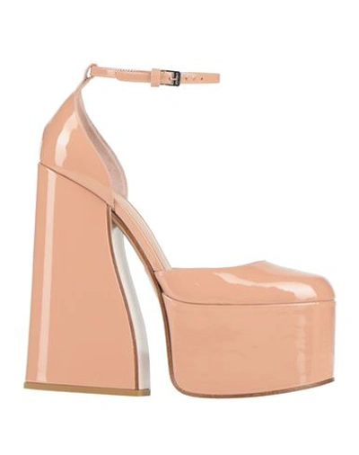 Le Silla Woman Pumps Blush Size 6.5 Soft Leather In Pink