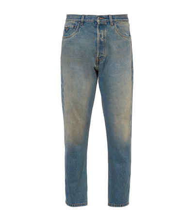 Prada Five-pocket Denim Jeans In Light Blue