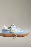Dolce Vita Notice Wide Sneakers Blue Suede In Blue