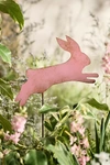 Terrain Jumping Bunny Iron Stake In Pink