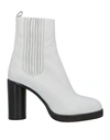 Isabel Marant Woman Ankle Boots White Size 8 Calfskin