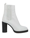 Isabel Marant Woman Ankle Boots White Size 6.5 Calfskin In White