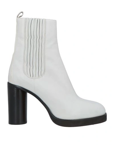 Isabel Marant Woman Ankle Boots White Size 6.5 Calfskin