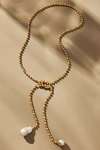 BY ANTHROPOLOGIE PEARL CHAIN WRAP NECKLACE