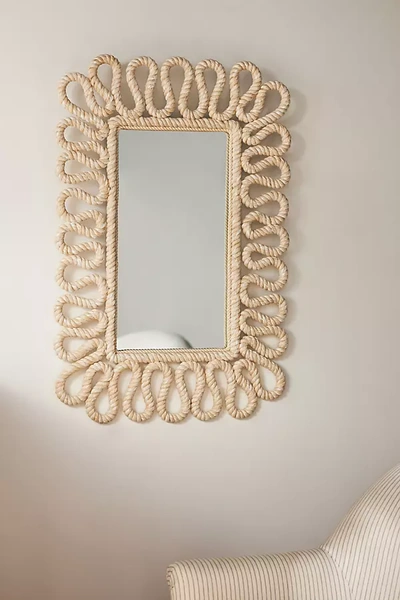 Anthropologie Caracol Mirror In Neutral