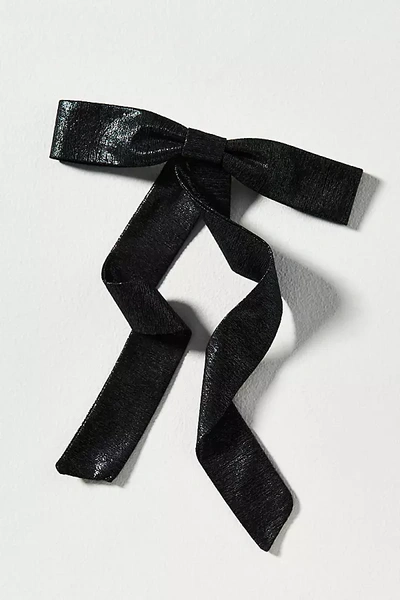 By Anthropologie Ladylike Bow Barrette In Black