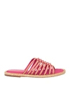 Paloma Barceló Woman Espadrilles Fuchsia Size 5 Textile Fibers In Pink