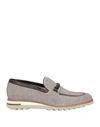 BLU BARRETT BY BARRETT BLU BARRETT BY BARRETT MAN LOAFERS GREY SIZE 8 SOFT LEATHER