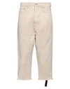 RICK OWENS DRKSHDW DRKSHDW BY RICK OWENS MAN DENIM CROPPED SAND SIZE 33 COTTON