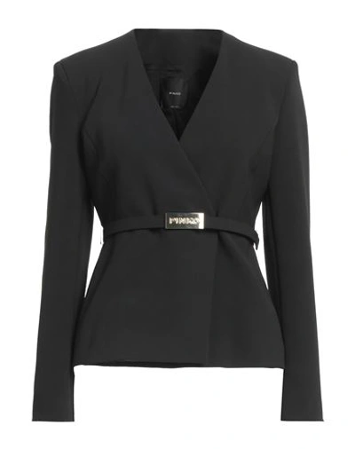 Pinko Woman Blazer Black Size 4 Polyester, Elastane