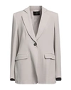 Emporio Armani Woman Blazer Light Grey Size 12 Acetate, Viscose