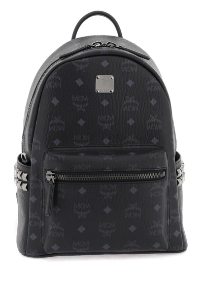 Mcm Small Stark Backpack With Studs In Black