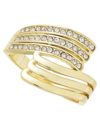 INC INTERNATIONAL CONCEPTS PAVE TRIPLE-ROW WRAP RING, CREATED FOR MACY'S