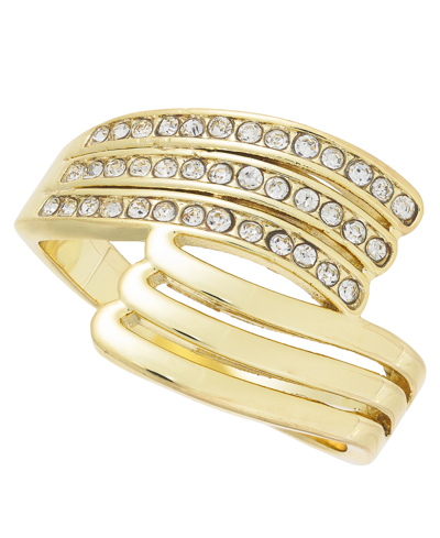 Inc International Concepts Pave Triple-row Wrap Ring, Created For Macy's In Gold