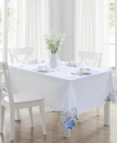 Elrene Spring Hydrangea Bouquet Cutwork Fabric Collection In Multi