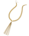 Inc International Concepts Gold-tone Multi-chain Tassel Long Lariat Necklace, 28" + 3" Extender, Created For Macy's In Gold