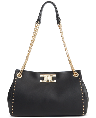 Inc International Concepts Harrper Stud Shoulder Bag, Created For Macy's In Black