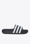 Adidas Originals Adilette 22 Rubber Slides In Black