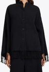 BY MALENE BIRGER AHLICIA BUTTON-UP FRINGED TOP