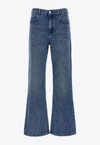 Isabel Marant High-rise Bootcut Denim Jeans With Belt Loops In Blue