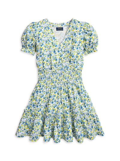 Polo Ralph Lauren Little Girl's & Girl's Floral Smocked Dress In Alma Floral
