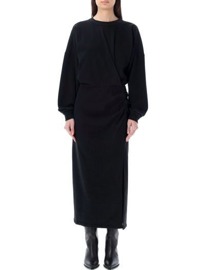 Marant Etoile Salomon Cotton Dress In Black