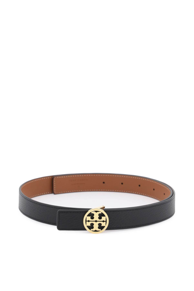 Tory Burch Reversible Leather Belt In Multi-colored