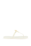 Tory Burch Mini Miller Rubber Sandals In Ivory Gold (white)