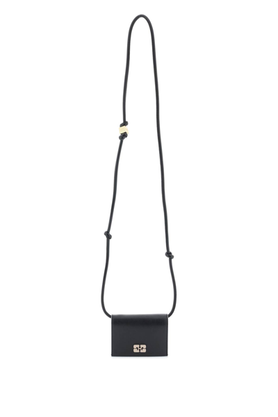 Ganni Bou Crossbody Bag In Black (black)