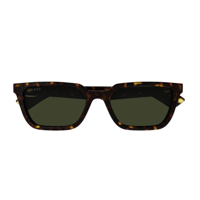Gucci Gg1539s Linea Lettering 002 Sunglasses In Marrone