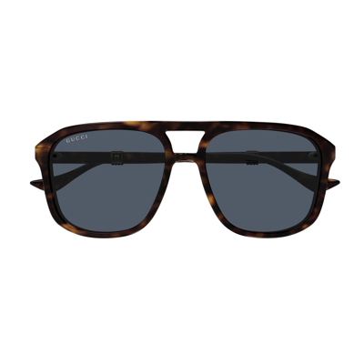 Gucci Gg1494s Linea Web 002 Sunglasses In Marrone