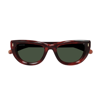 Gucci Gg1521s Linea Rivets 002 Sunglasses In Marrone