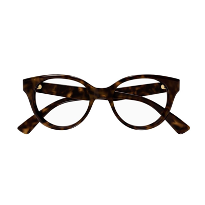 Gucci Gg1590o Linea Lettering 005 Glasses In Marrone
