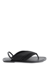 Loulou Studio Sahado Leather Slingback Flat Sandals In Black (black)