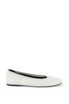Loulou Studio Rupa Leather Ballet Flats In Ivory (white)